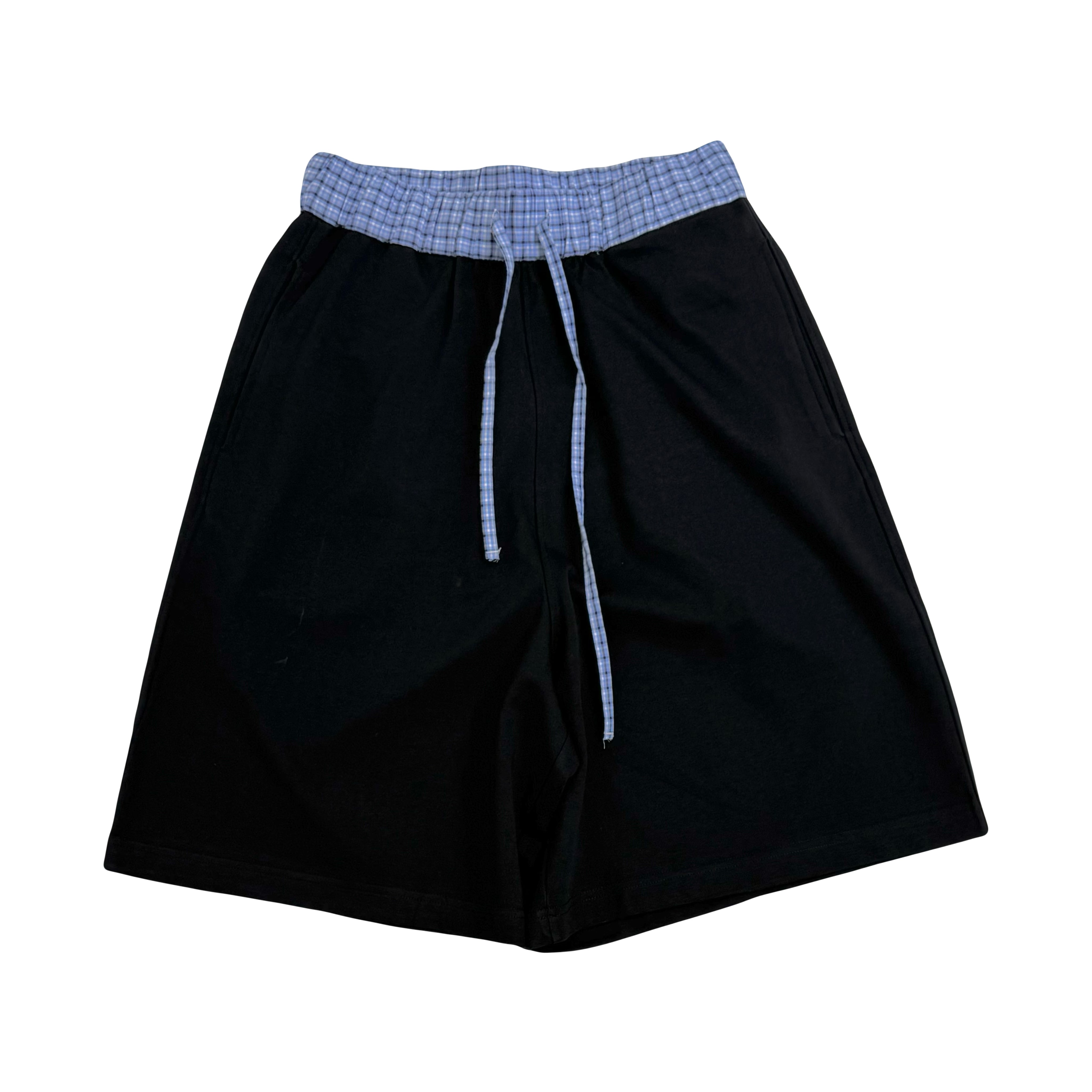 Checkband Shorts Black S5109 – MONOX