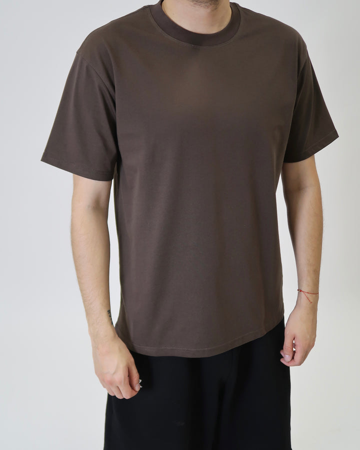 Core Plain Tee Brown C1105