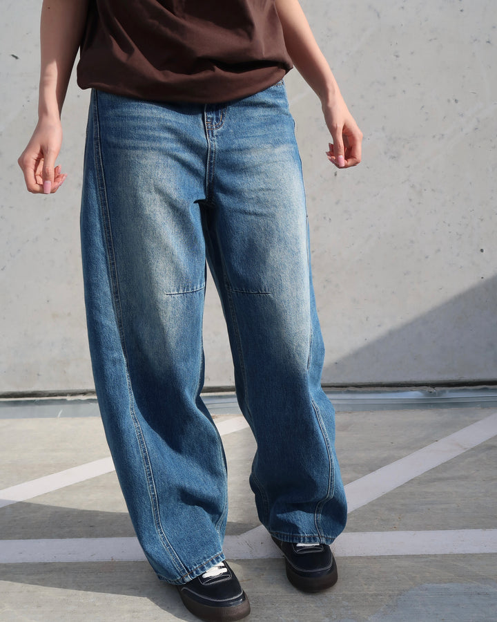 Mid Blue Washed Jeans 88819