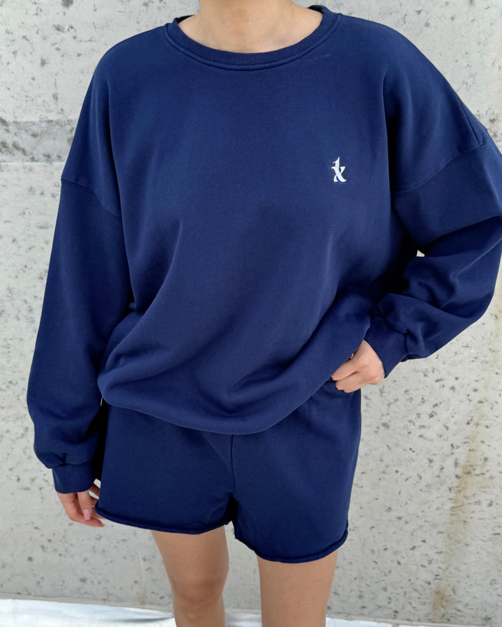 Oversized Sweatshirt DWY0038 Navy