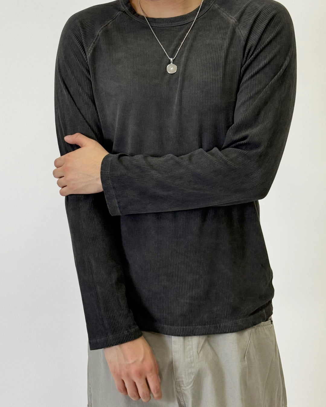Ribbed Longsleeve Grey S1110