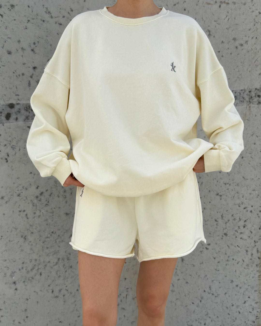 Oversized Sweatshirt DWY0038 Milky
