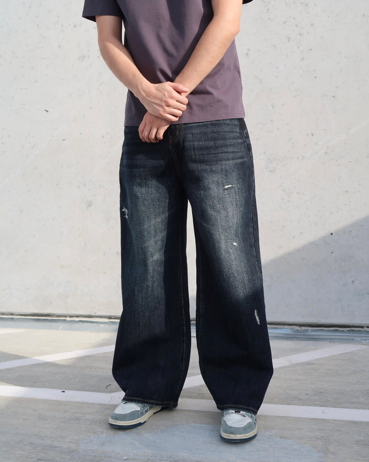 Dark Fade Wide-Leg Jeans 88831