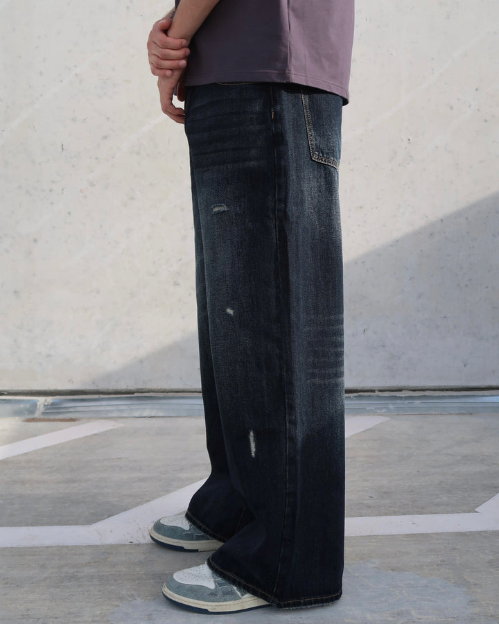 Dark Fade Wide-Leg Jeans 88831