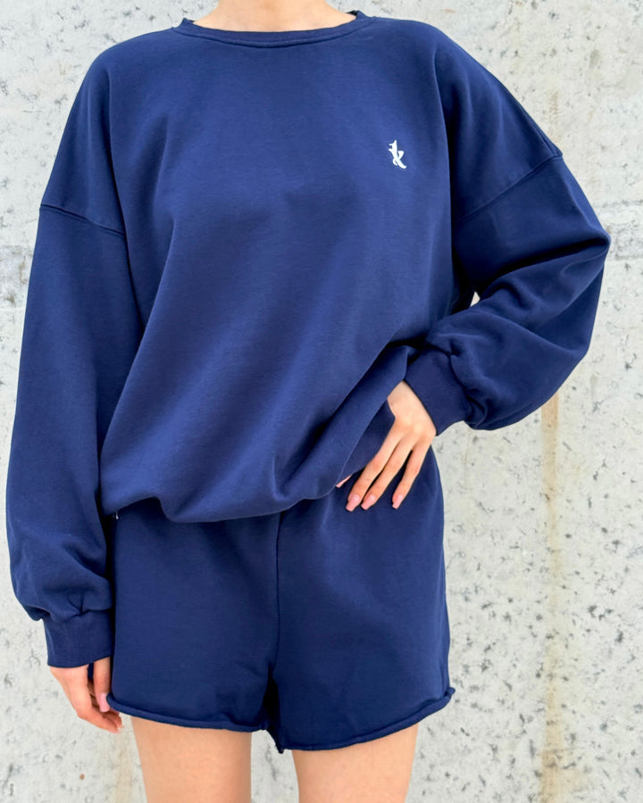 Oversized Sweatshirt DWY0038 Navy