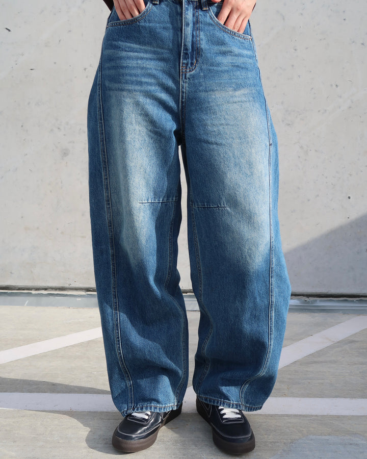 Mid Blue Washed Jeans 88819