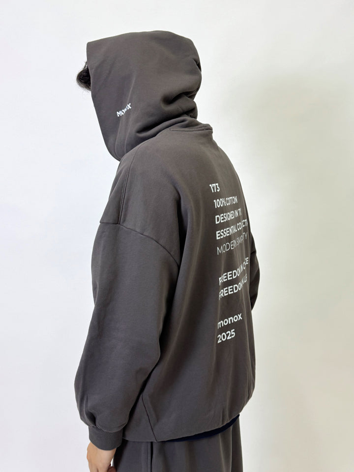 Hoodie MONOX Dark Grey