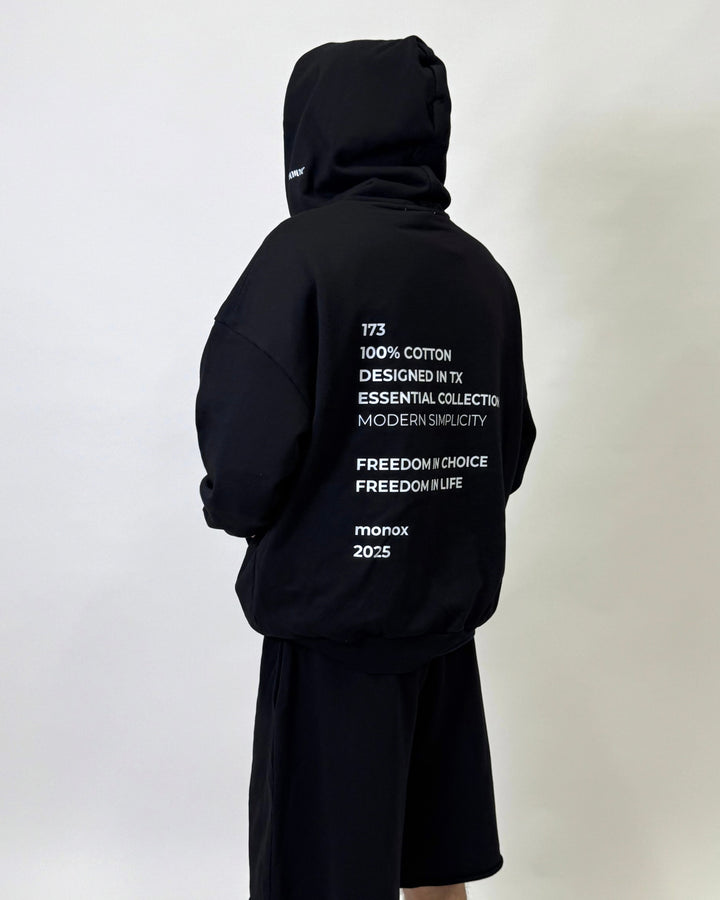 Hoodie MONOX black