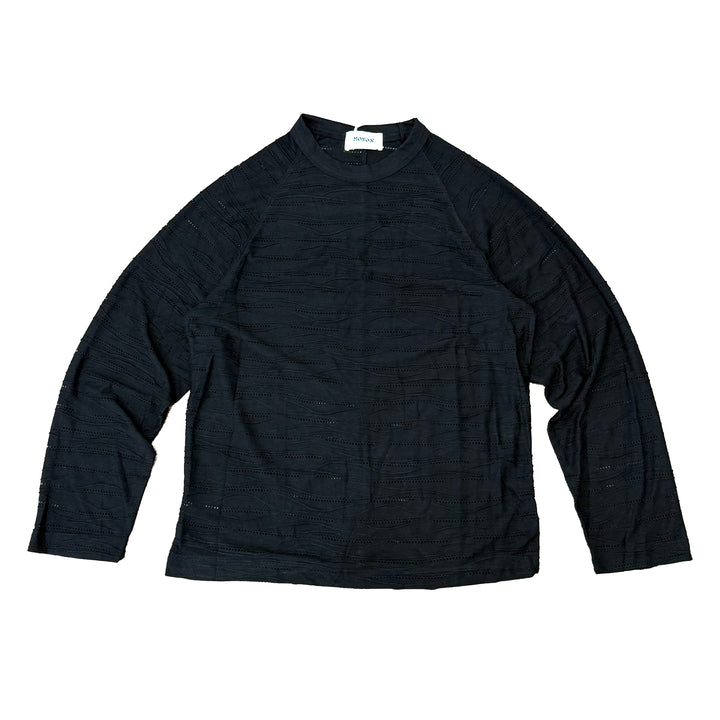 Textured Longsleeve Black C1201