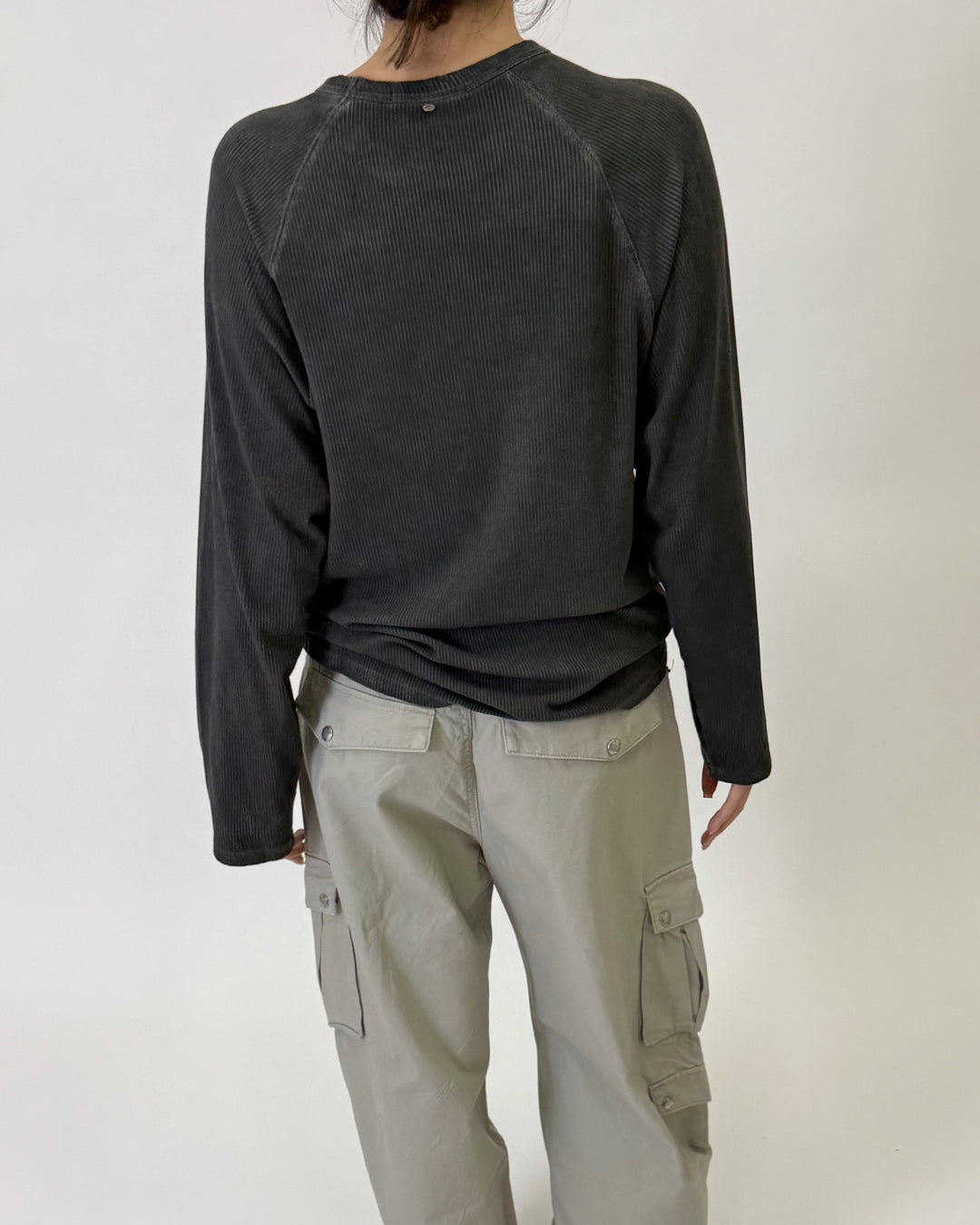 Ribbed Longsleeve Grey S1110