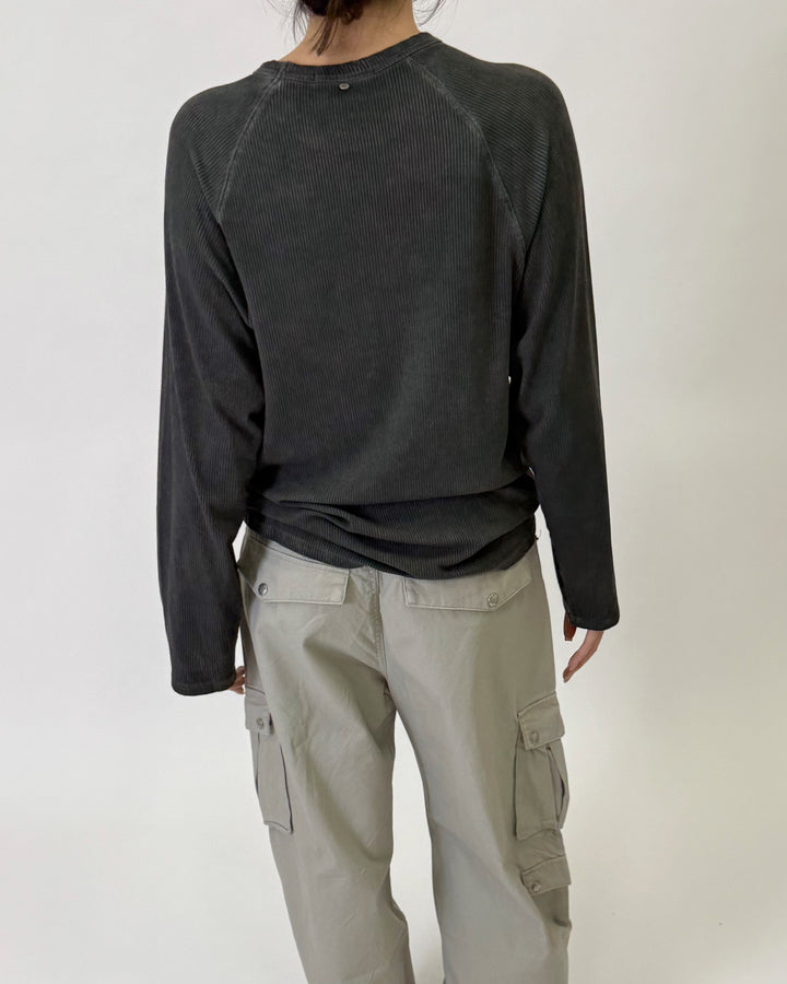 Ribbed Longsleeve Grey S1110