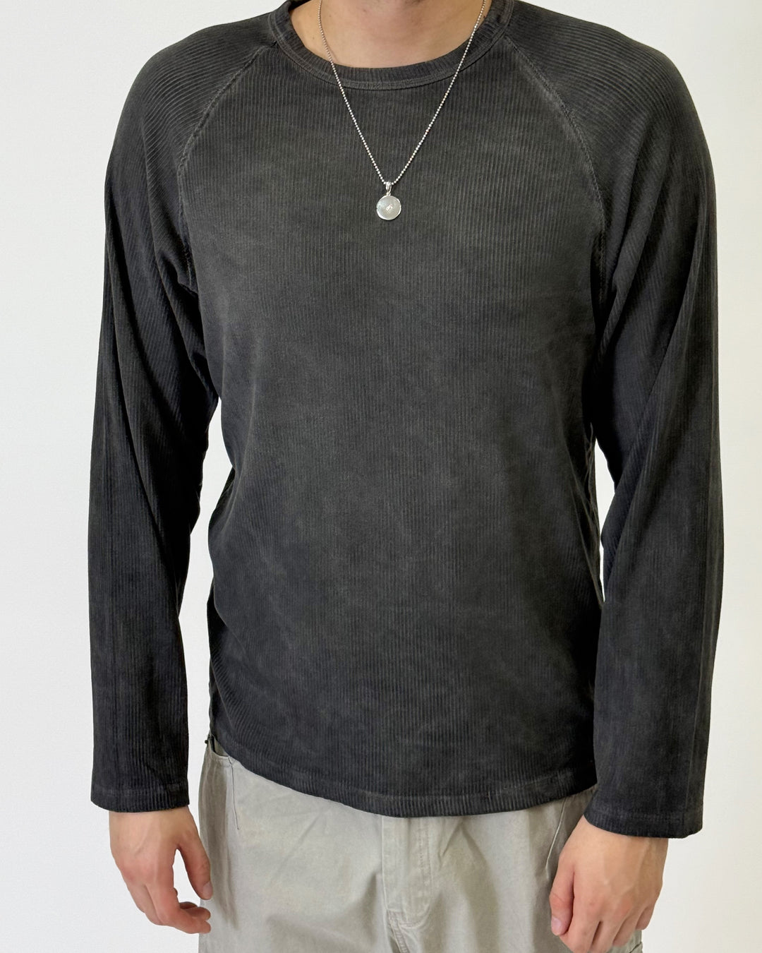 Ribbed Longsleeve Grey S1110
