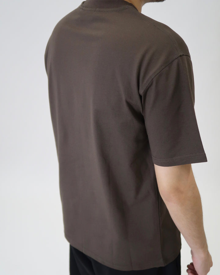 Core Plain Tee Brown C1105