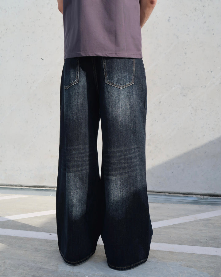 Dark Fade Wide-Leg Jeans 88831