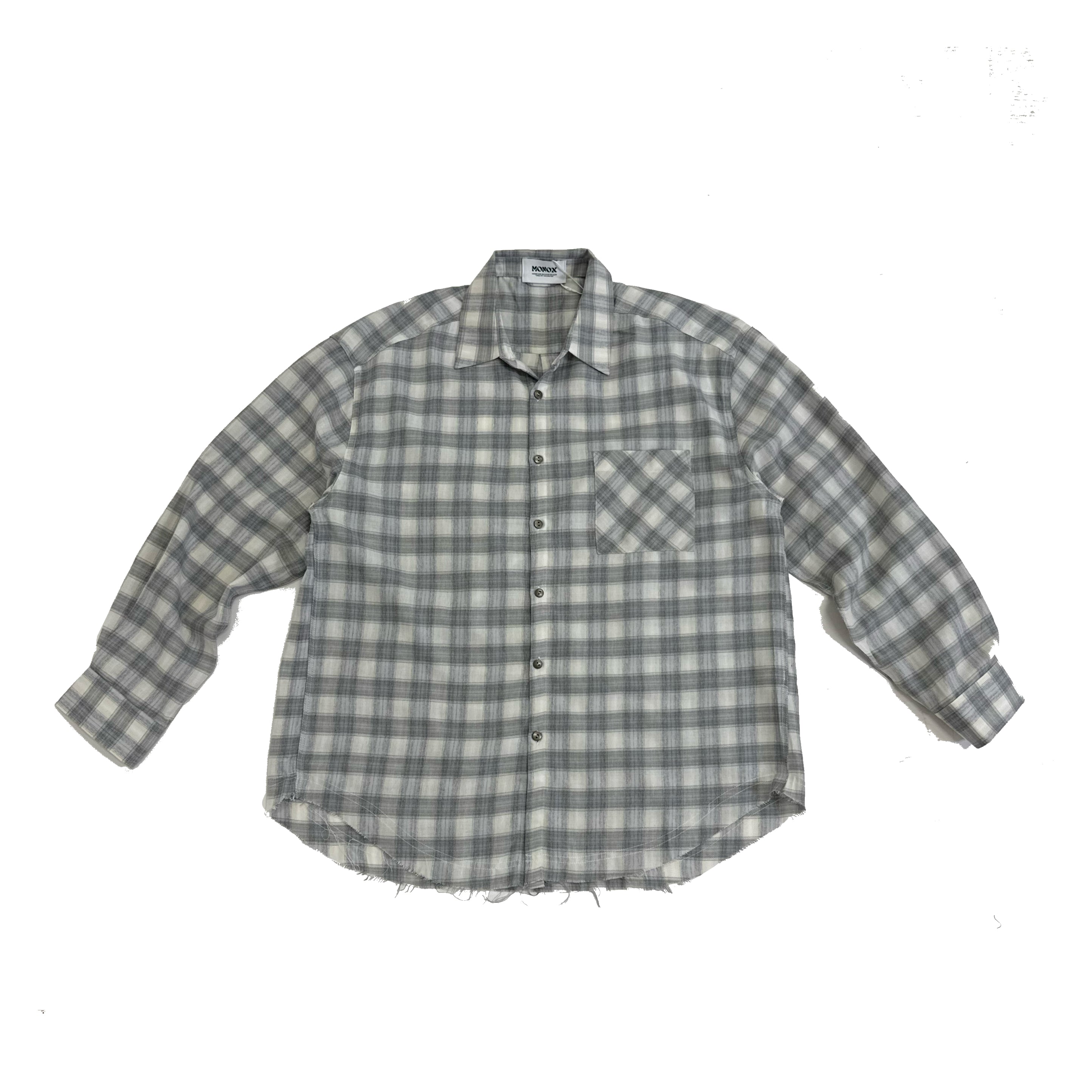 Flannel Shirt Grey C3105 – MONOX