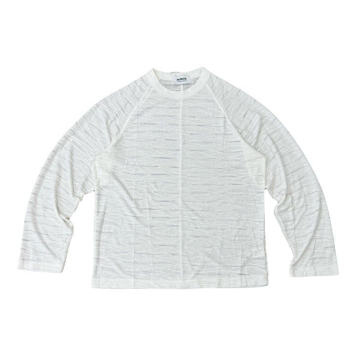 Textured Longsleeve White C1201