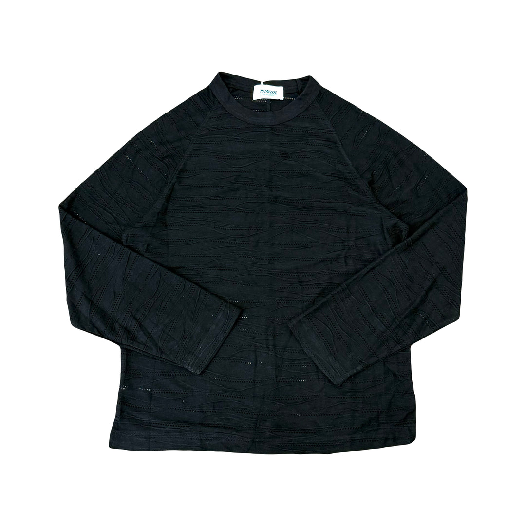 Textured Longsleeve Black C1201