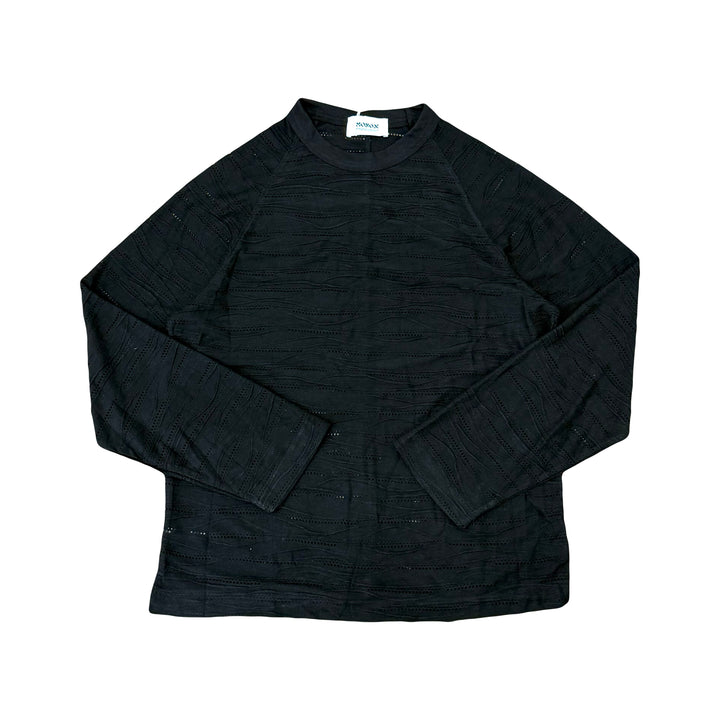 Textured Longsleeve Black C1201