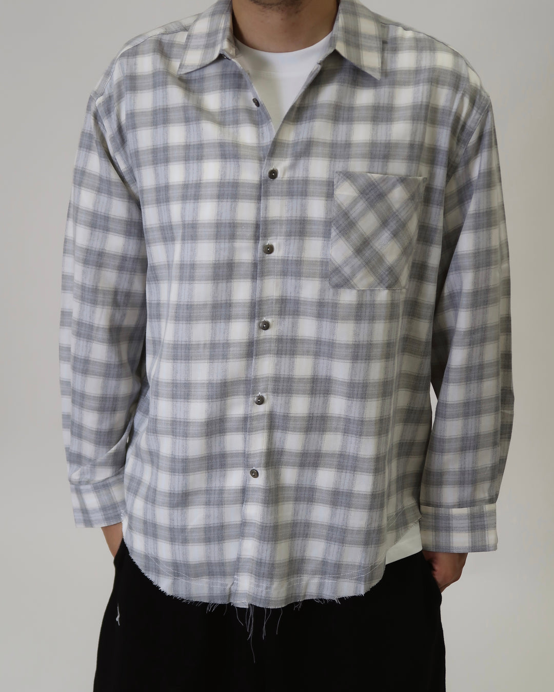 Flannel Shirt Grey C3105