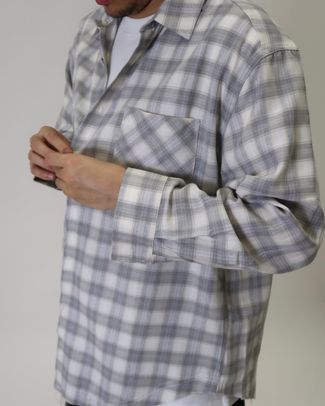 Flannel Shirt Grey C3105