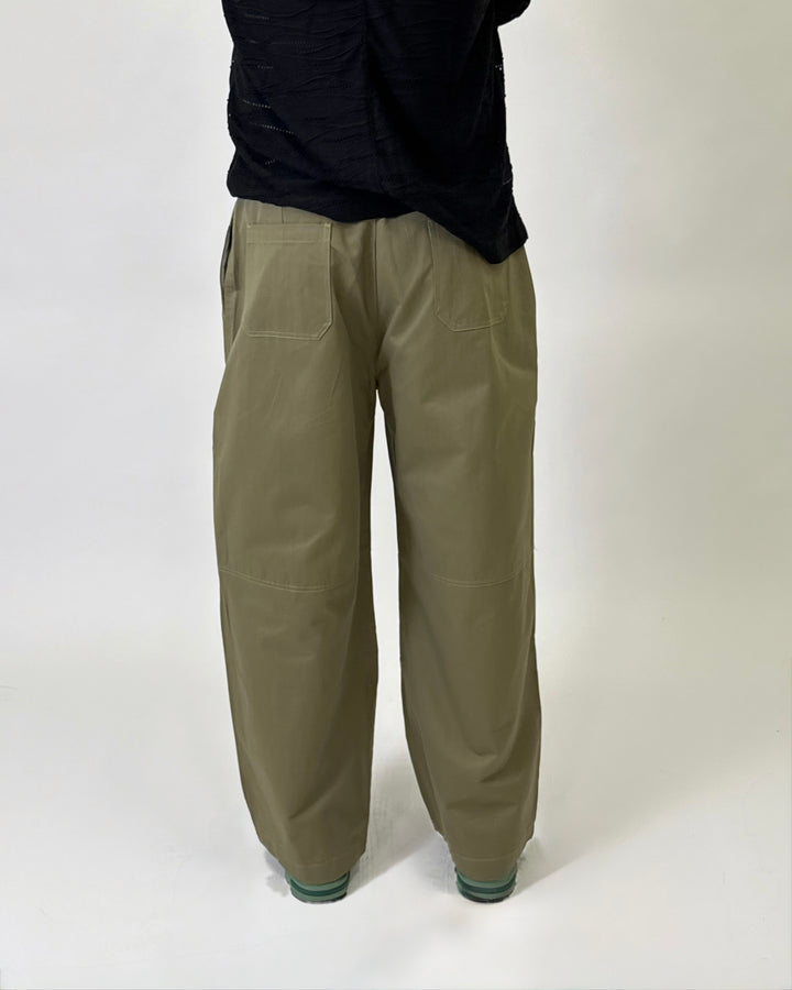 Pleated Pants Khaki K01127