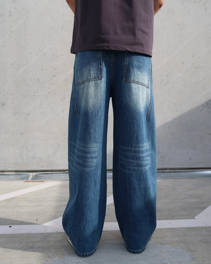Mid Blue Washed Jeans 88819