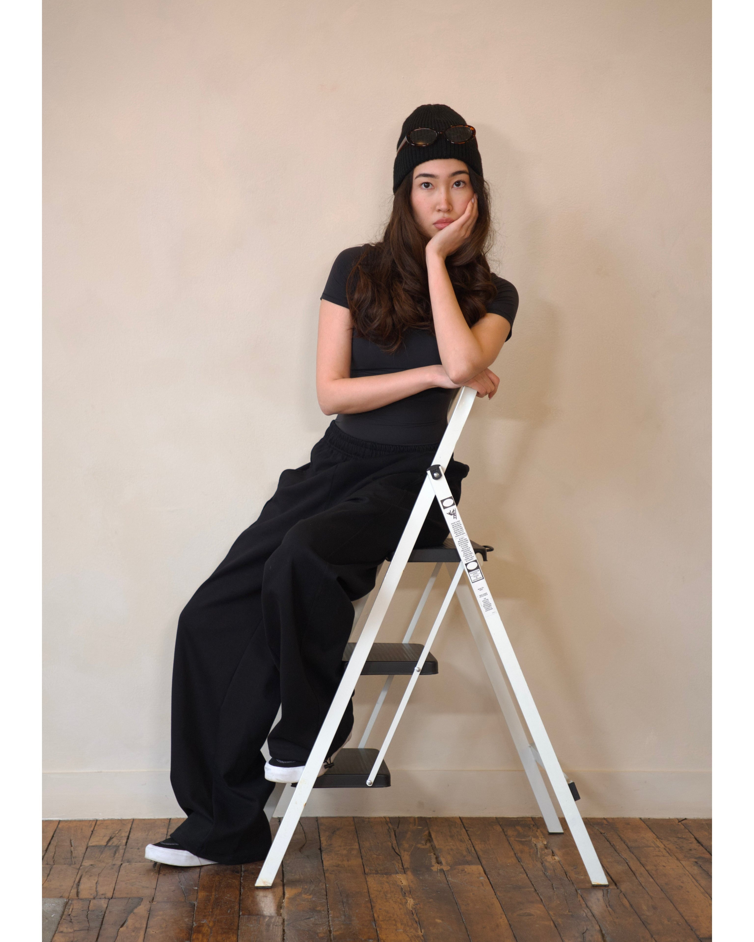 ★ODOR★ Molly wide jogger in black P0000FRX_ SD1153_darkest-