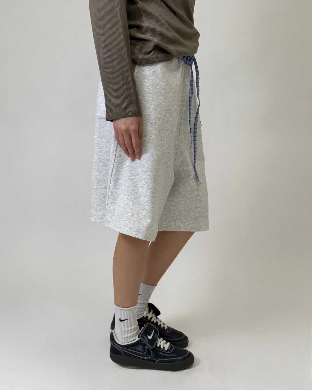Checkband Shorts Off-White S5109