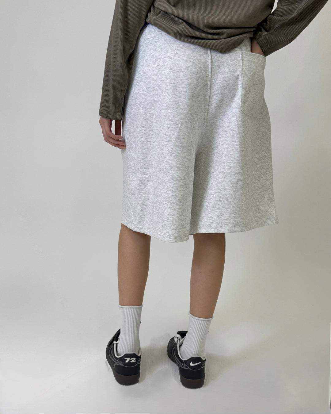 Checkband Shorts Off-White S5109