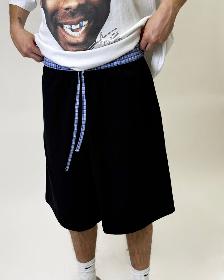 Checkband Shorts Black S5109